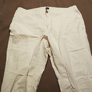 Jcrew Linen Jogger Pants
